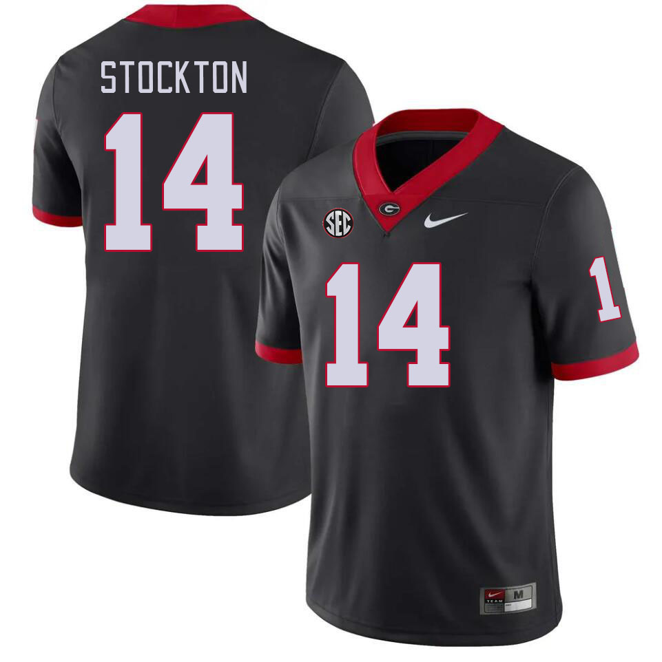 #14 Gunner Stockton Georgia Bulldogs Jerseys Football Stitched-Black